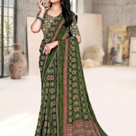Designer Printed Saree with Blouse Piece for Special Occasions | VDT-DISCO-5