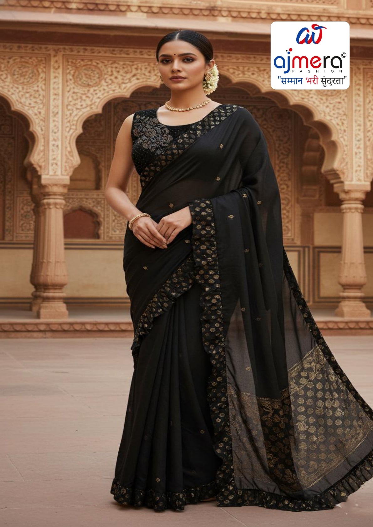 New Dyed Matching Saree Design with Blouse Piece for Premium Ethnic and Traditional Wear | TUL-BANDHAN