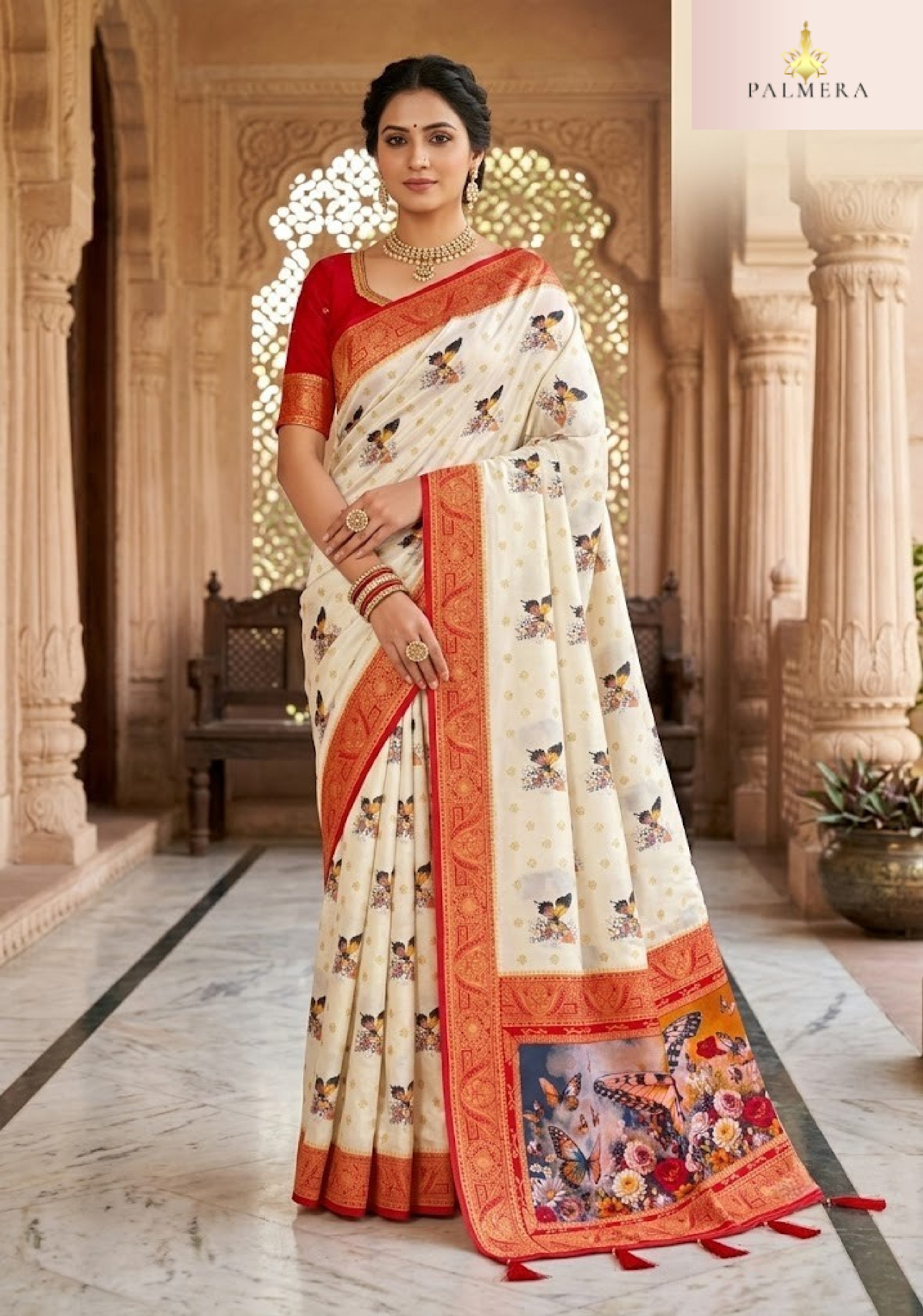 Bangal Era Nylon Saree with Blouse for Premium Ethnic and Designer Wear | ALL-BANGAL ERA-118