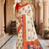 Bangal Era Nylon Saree with Blouse for Premium Ethnic and Designer Wear | ALL-BANGAL ERA-118