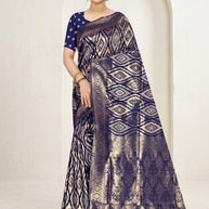 Graceful Jacquard Silk Saree with Blouse Piece for Timeless Ethnic Fashion | TUL-ROMA COTTON VOL-02