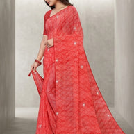 Elegant Printed Saree with Designer Blouse Piece for Festive Wear | SSR-AGARTALA