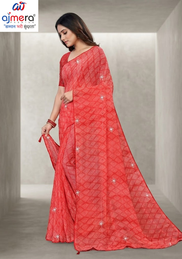 Elegant Printed Saree with Designer Blouse Piece for Festive Wear | SSR-AGARTALA