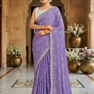 Elegant Printed Saree with Designer Blouse Piece for Festive Wear | RDD-SIGNATURE