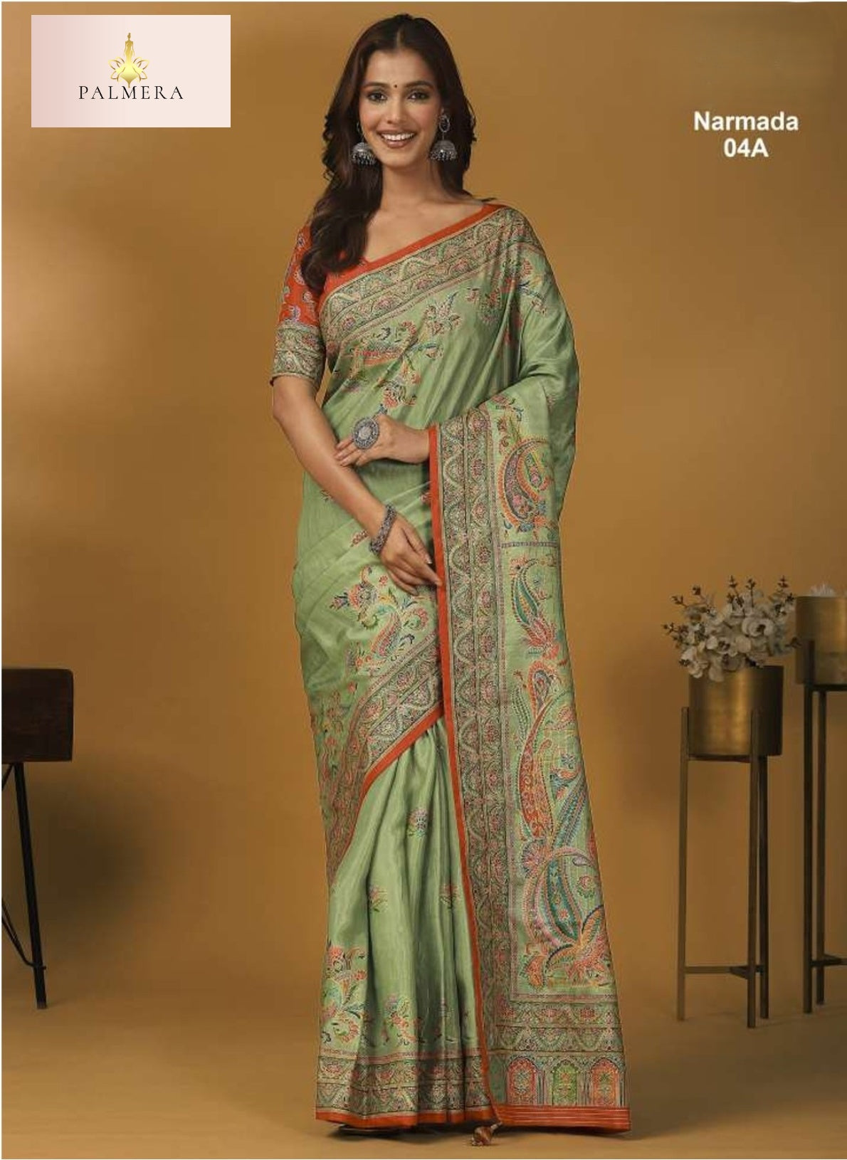 Palmera Saree Manufacturer and Palmera Saree Supplier | ALL-NARMADA-04