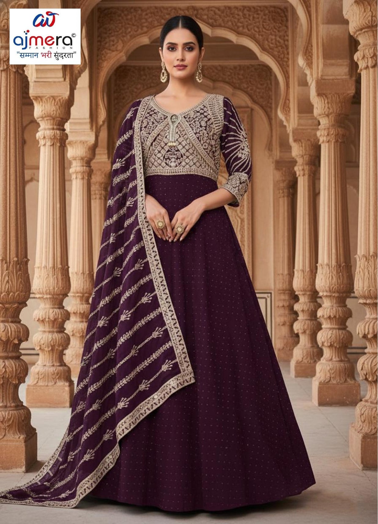 Designer Georgette Gown for Women | KTX-ZEENAT-603-L