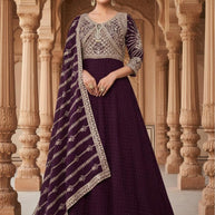 Designer Georgette Gown for Women | KTX-ZEENAT-603-L