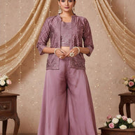 Elegant Georgette Designer Party Wear Gown for Women | SHP-ADDA-87