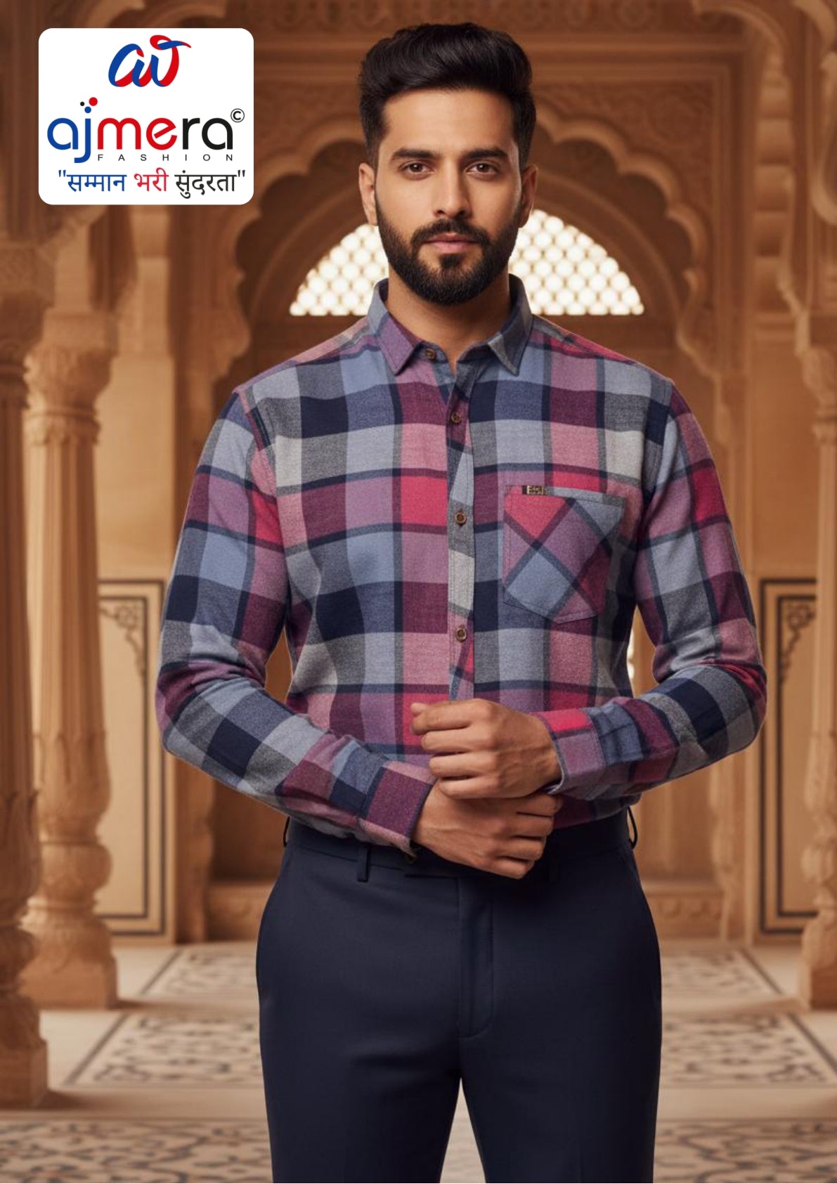 Mens Shirt Manufacturer India for Retailers | JNS-503-XL