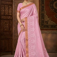 Designer Jacquard Silk Saree with Blouse Piece for Traditional Occasions | MTE-25353