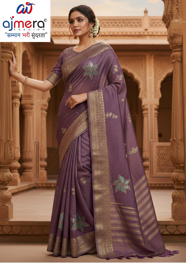 Rich Jacquard Silk Saree with Blouse Piece for Sophisticated Ethnic Style | SBV-HD-1098