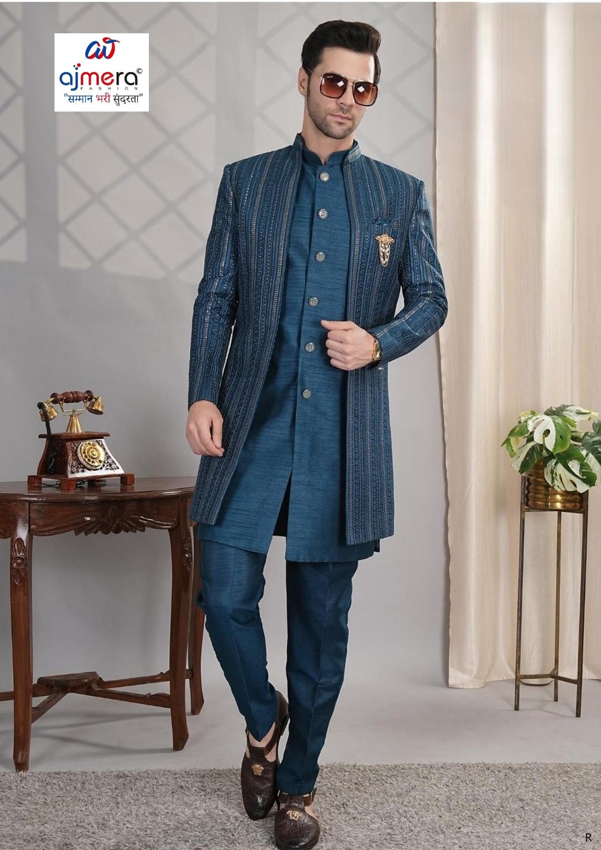 Premium Men's Indo Western for Wedding & Party Wear | SNA-MIN11460