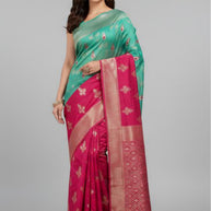 Classic Jacquard Silk Saree with Blouse Piece for Elegant Traditional Look | SOJ-KALAKRUTI SAROSKI