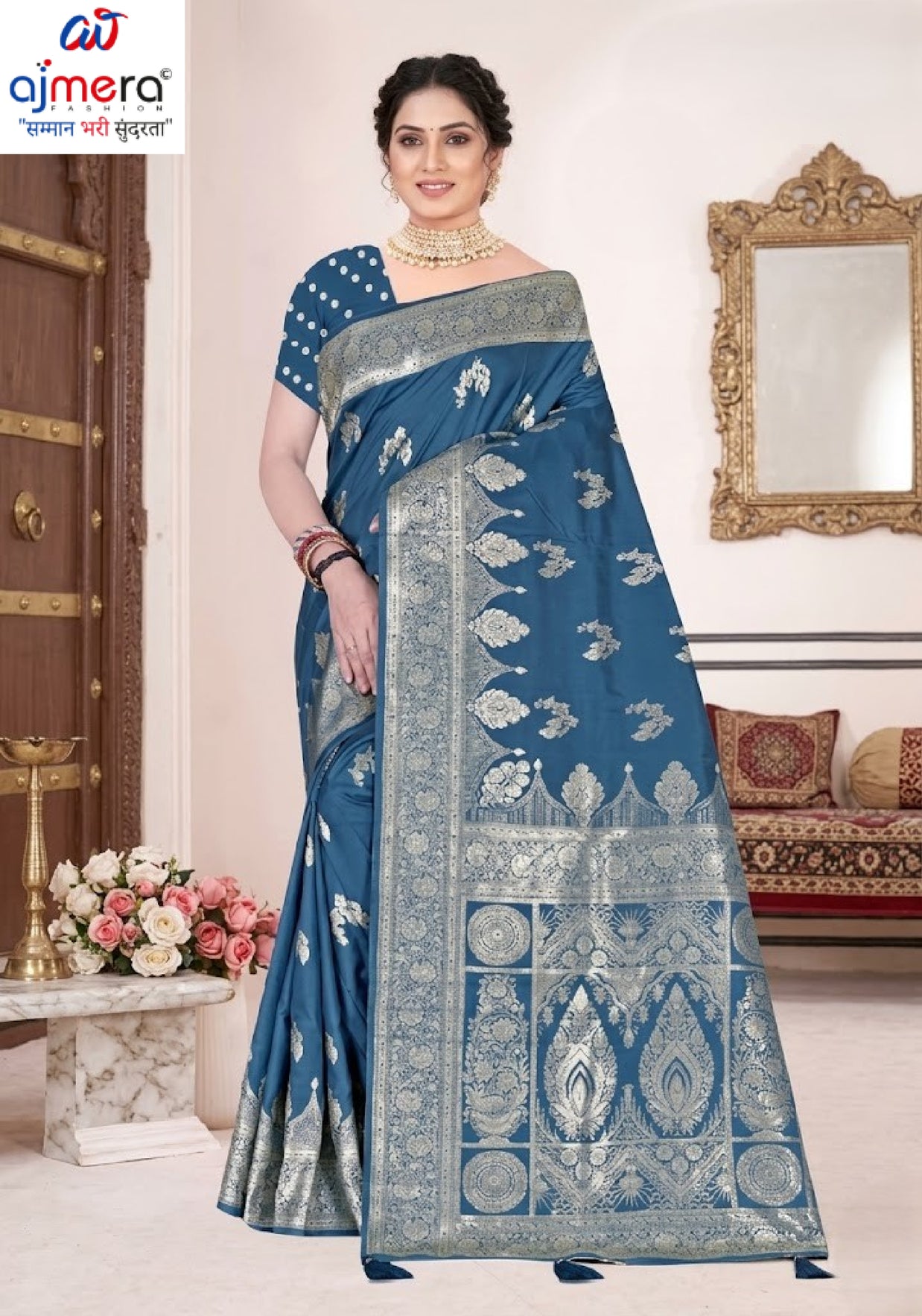 Exclusive Elegance Jacquard Silk Saree With Blouse Piece | TUL-MATWALI AANKHE SILK