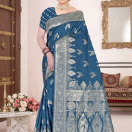Exclusive Elegance Jacquard Silk Saree With Blouse Piece | TUL-MATWALI AANKHE SILK