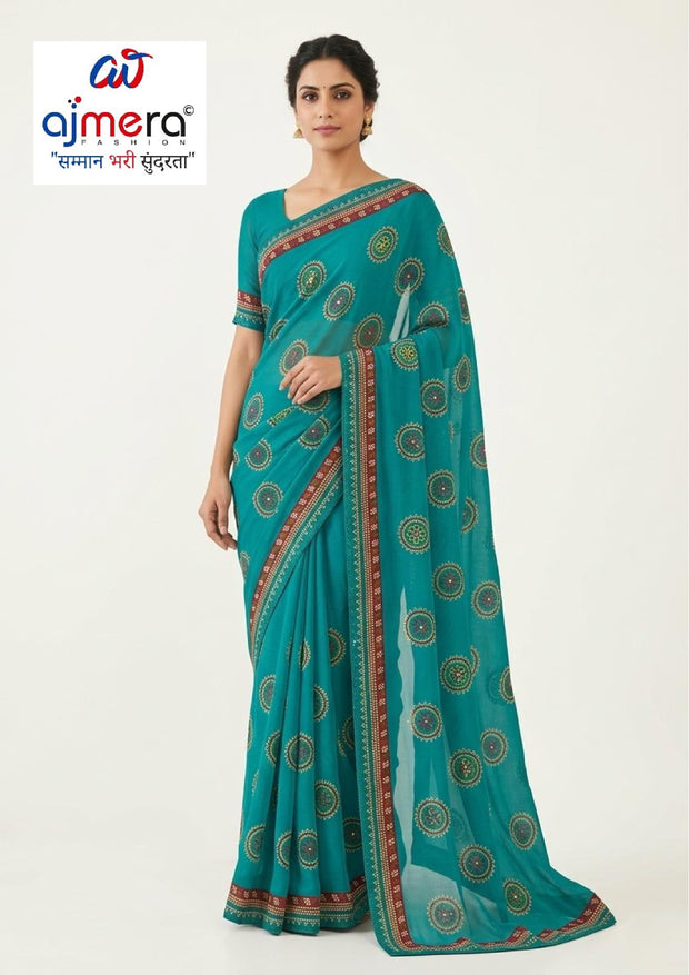 Elegant Printed Saree with Designer Blouse Piece for Festive Wear  | WLN-RASGULLA-11330