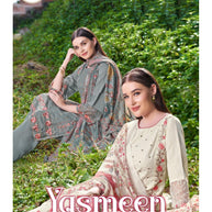 Premium Designer Unstitched Suit Set | S77-YASMEEN