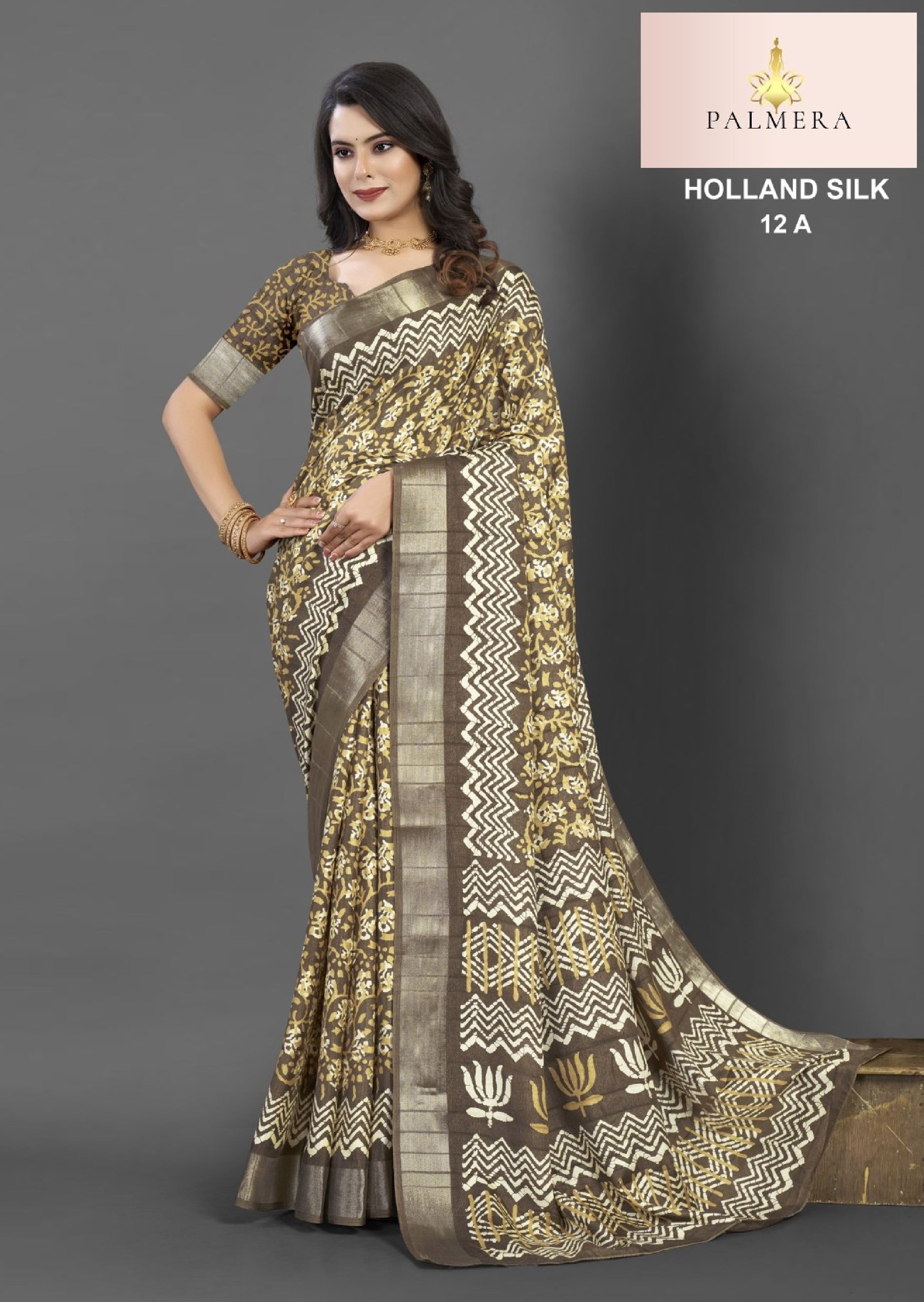 Holland Silk Handloom Silk Saree with Blouse for Premium Ethnic and Traditional Wear | ALL-HOLLAND SILK-12