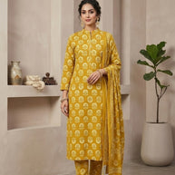 Premium Cotton Unstitched Suit Set | NCY-PRIYA