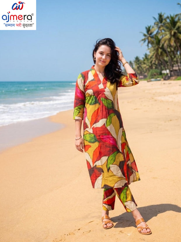 Designer Premium Ethnic Kurti Set for Women | INDO-KS0ML13142