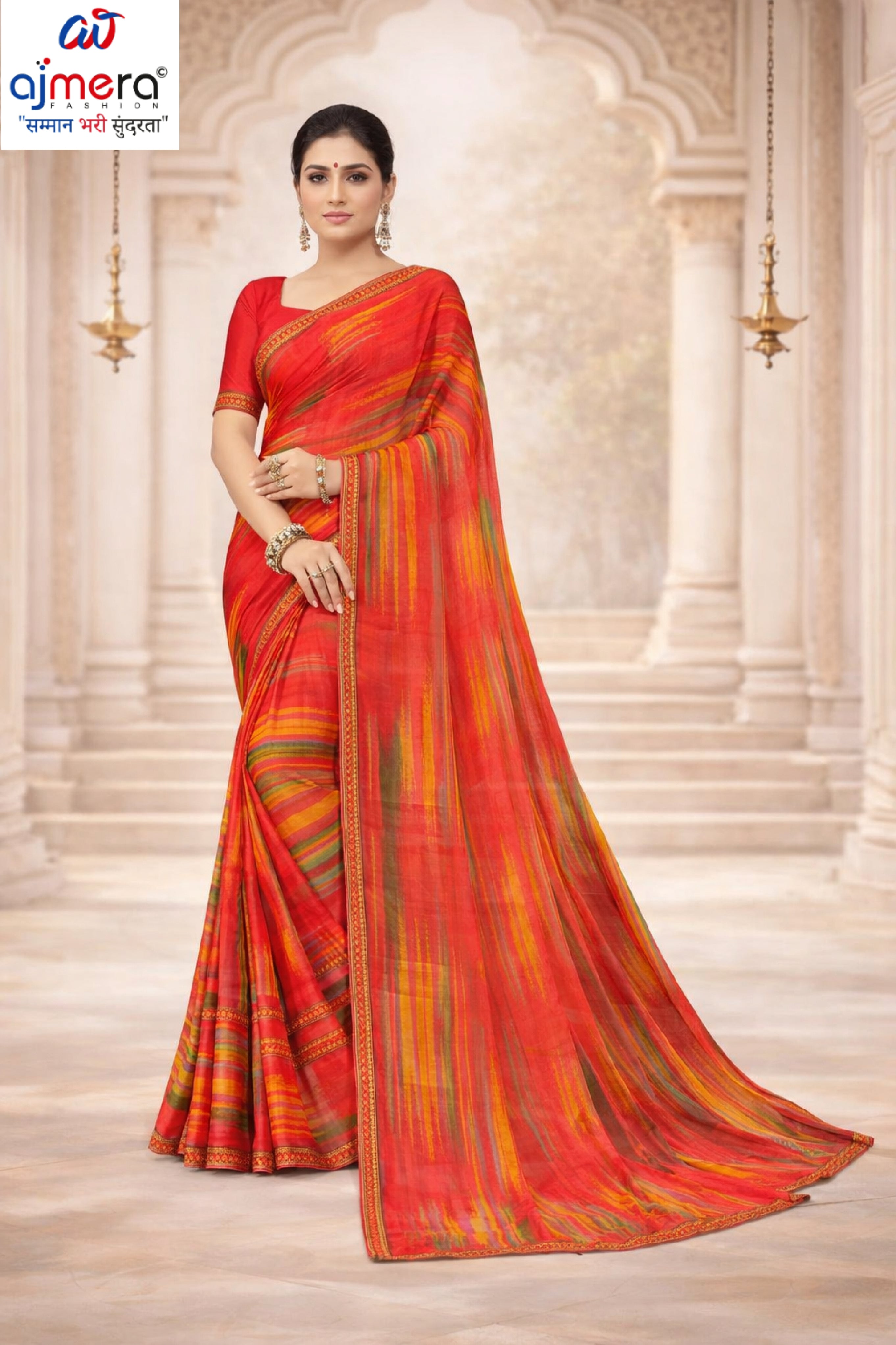 Exclusive Printed Saree with Blouse Piece for Elegant Ethnic Look  | RDD-AANVI VOL-02