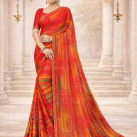 Exclusive Printed Saree with Blouse Piece for Elegant Ethnic Look  | RDD-AANVI VOL-02