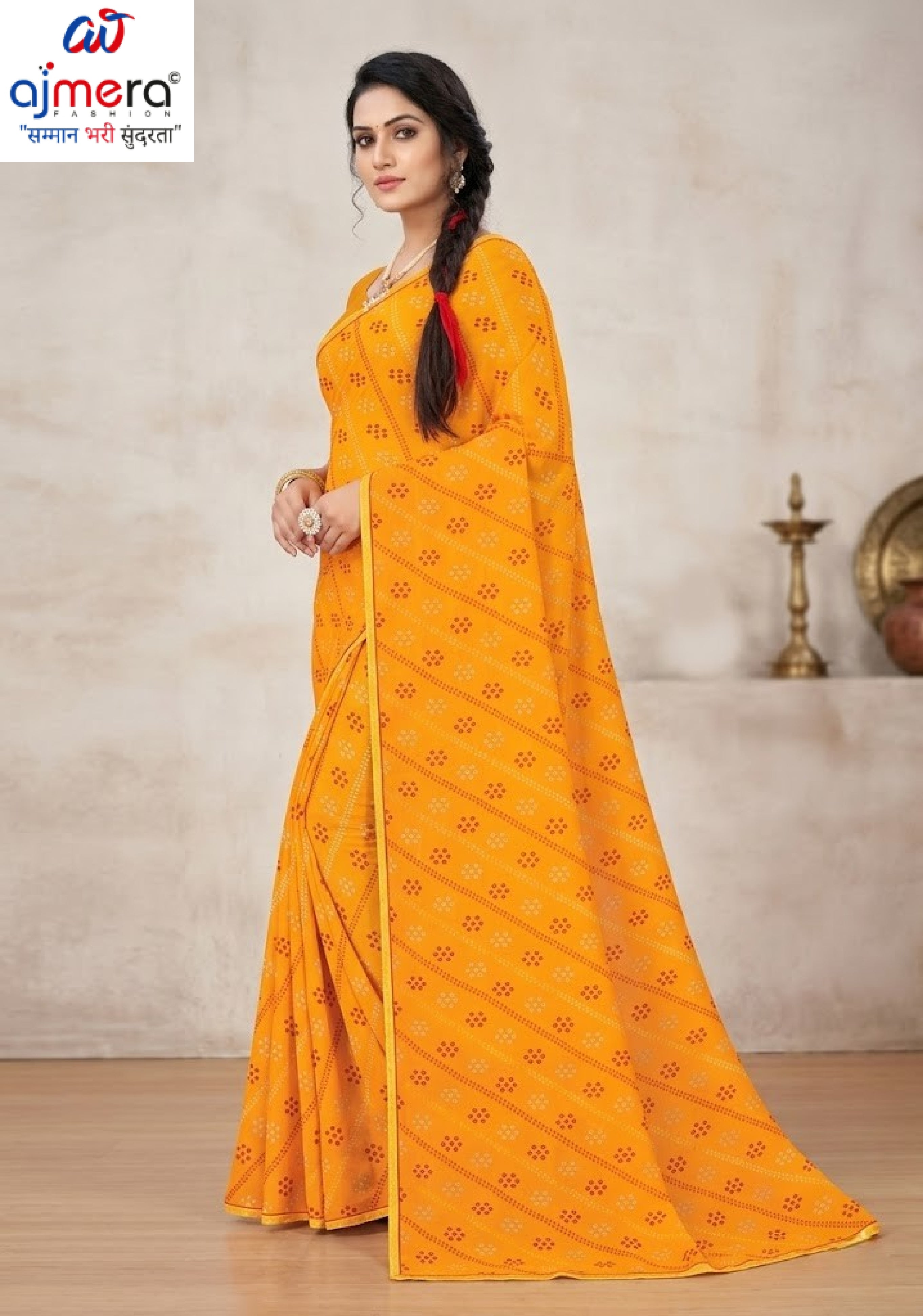 Premium Printed Saree with Matching Blouse Piece for Ethnic Elegance | GLC-SHADI COM