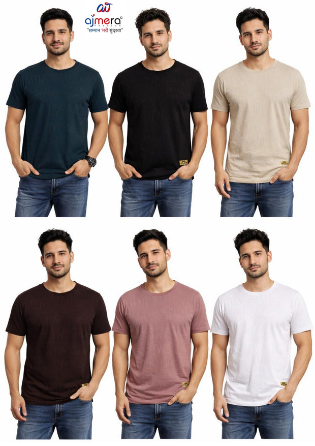 Premium Men's T-Shirt for Casual & Daily Wear | RGR-JACQUARD HALF-31