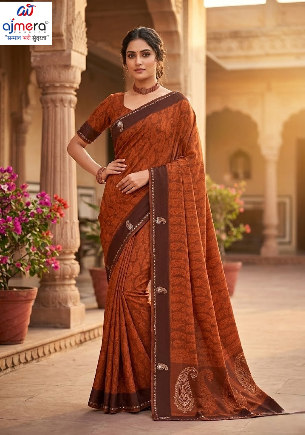Contemporary Printed Saree with Blouse Piece for Premium Wear | SSR-ANTRA