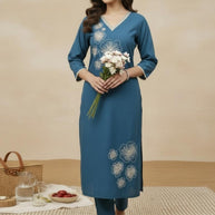 Designer Premium Casual Kurti Set for Women | INDO-BB9KS439