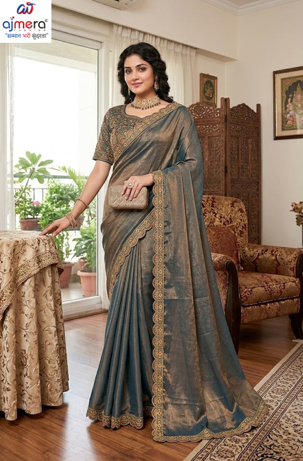 Fandy Fancy Dyed Matching Saree with Blouse Piece for Premium Ethnic and Traditional Wear | PHL-SOBHAGYA VATI-3