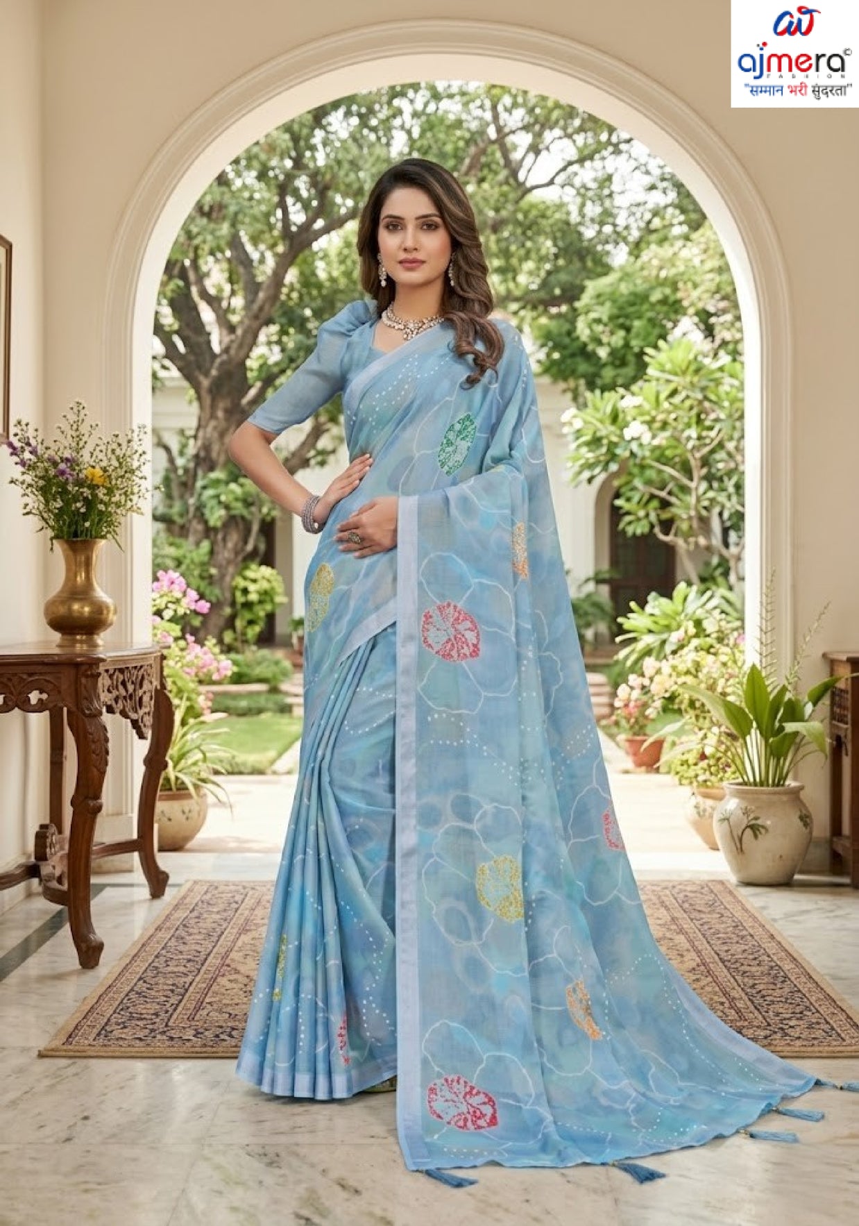 Fashionable Printed Saree with Blouse Piece for Festive Collection  | RDD-GANVITHA VOL-2