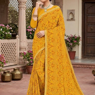 Beautiful Printed Saree with Blouse Piece for Cultural Celebrations | TD-SAVAN