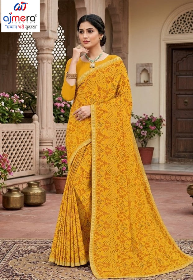Beautiful Printed Saree with Blouse Piece for Cultural Celebrations | TD-SAVAN