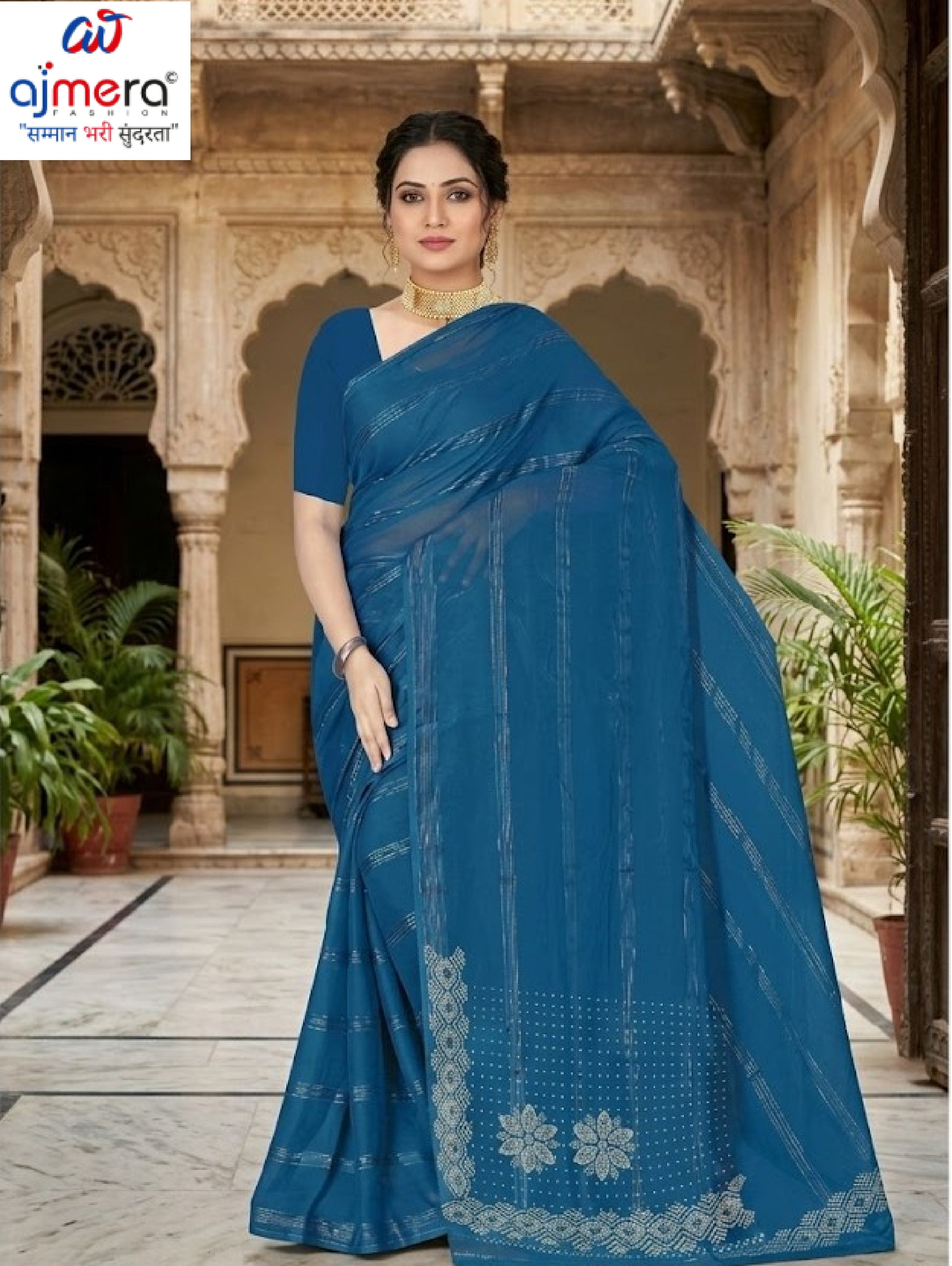 Dyed Matching Saree Dealer without Blouse for Premium Ethnic and Traditional Wear | KAVI-TOUCH