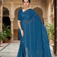 Dyed Matching Saree Dealer without Blouse for Premium Ethnic and Traditional Wear | KAVI-TOUCH