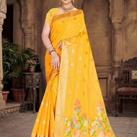 Graceful Elegance Jacquard Silk Saree With Blouse Piece | TUL-KOLAPURI COTTON