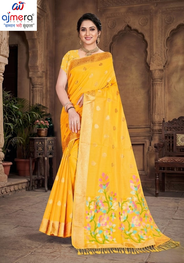 Graceful Elegance Jacquard Silk Saree With Blouse Piece | TUL-KOLAPURI COTTON