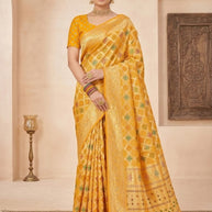 Premium Jacquard Silk Saree with Matching Blouse Piece for Ethnic Celebrations | TUL-PREM PAKHI SILK VOL-05