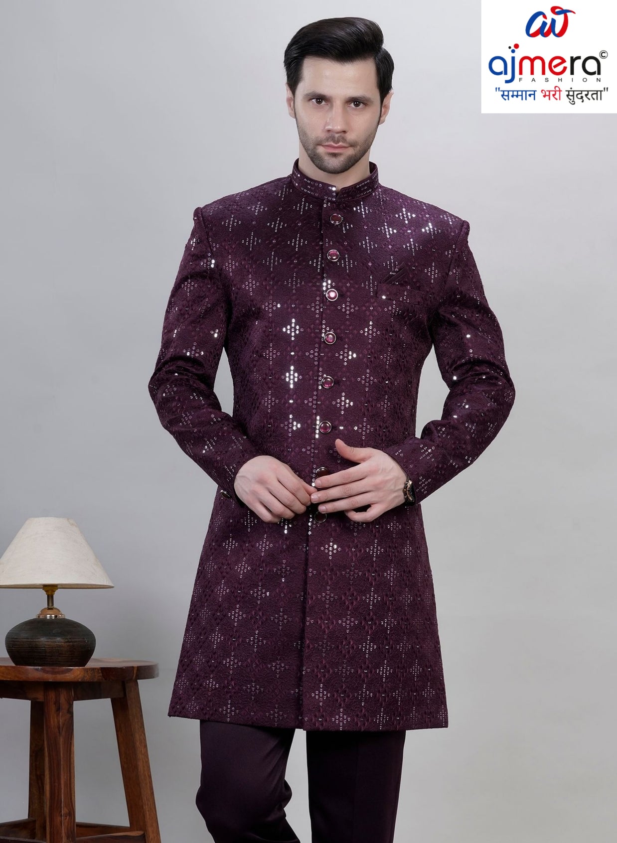 Premium Men's Indo Western for Wedding & Party Wear | SNA-MIN11758
