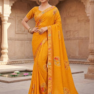 Fashionable Printed Saree with Blouse Piece for Festive Collection | RDD-NIKITA VOL-03