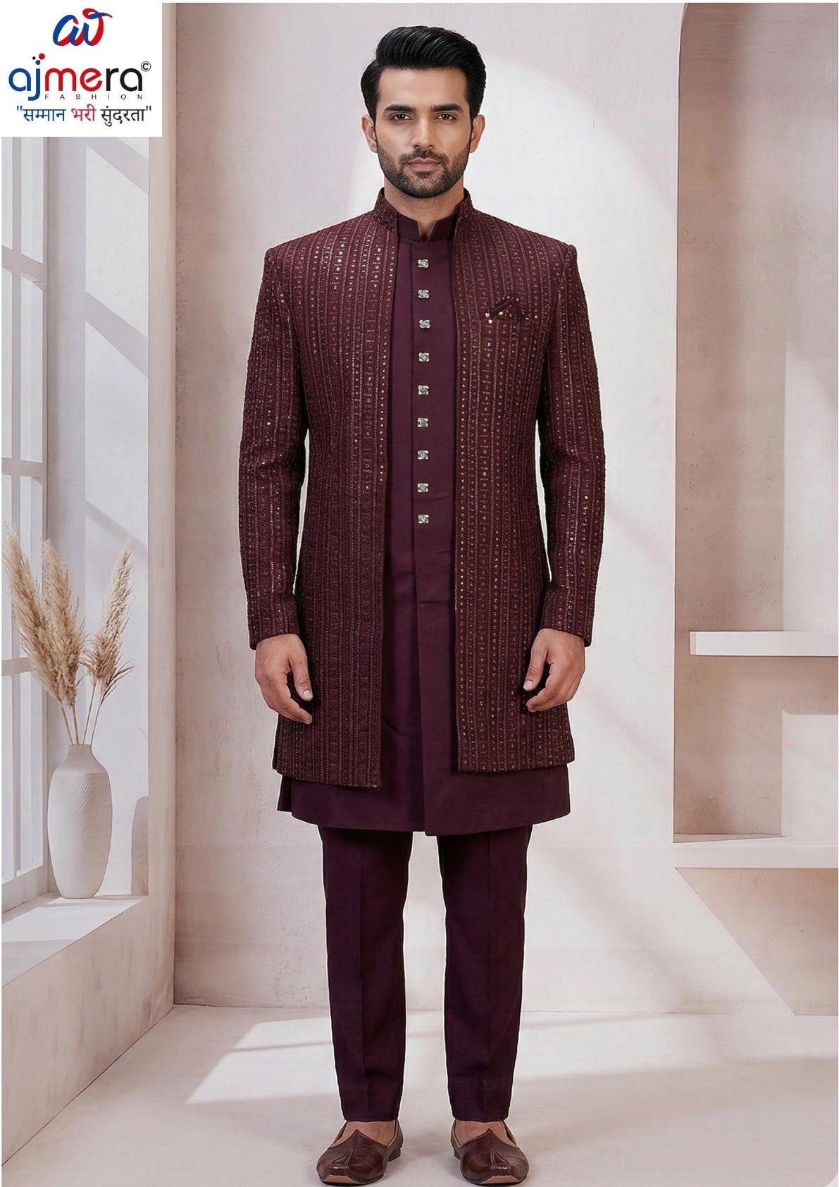 Premium Men's Indo Western for Wedding & Party Wear | SNA-MIN11557