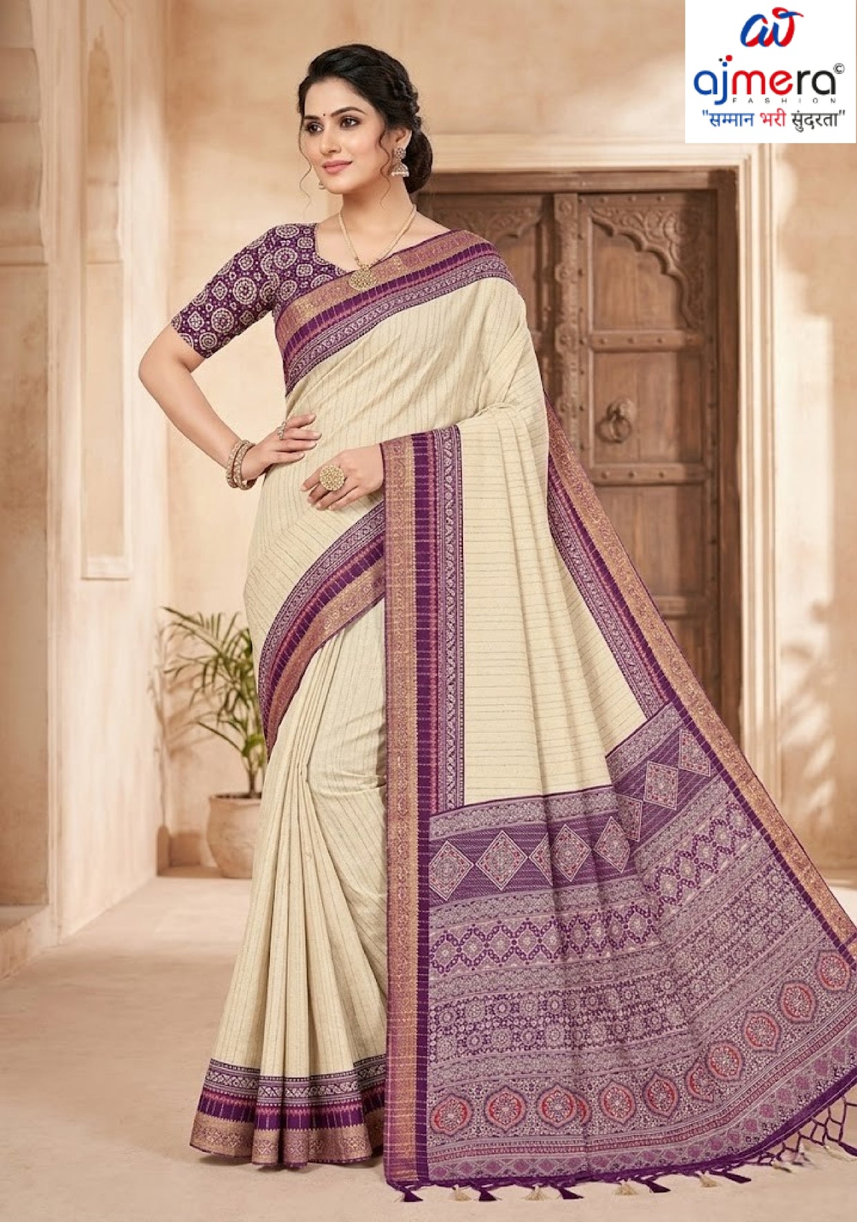 Trendy Printed Saree with Blouse Piece for Women’s Ethnic Wardrobe | PUS-JALPARI-1