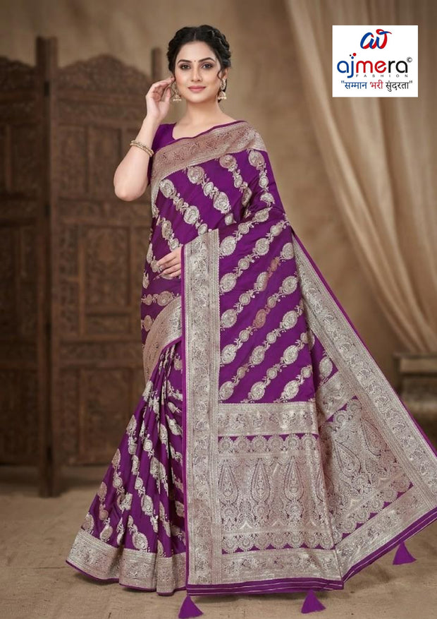Premium Jacquard Silk Saree with Matching Blouse Piece for Ethnic Celebrations | DBU-CHOLI DAMAN VOL-4