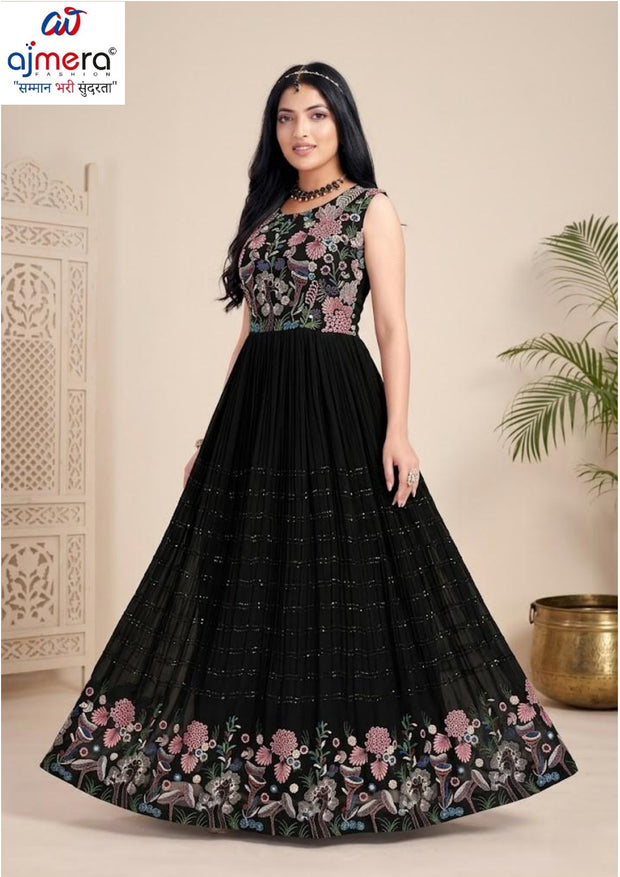 Elegant Georgette Designer Party Wear Gown for Women | SHP-ADDA-19