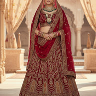Best Velvet Embroidery lehenga Manufacturer in India | VCE-SD