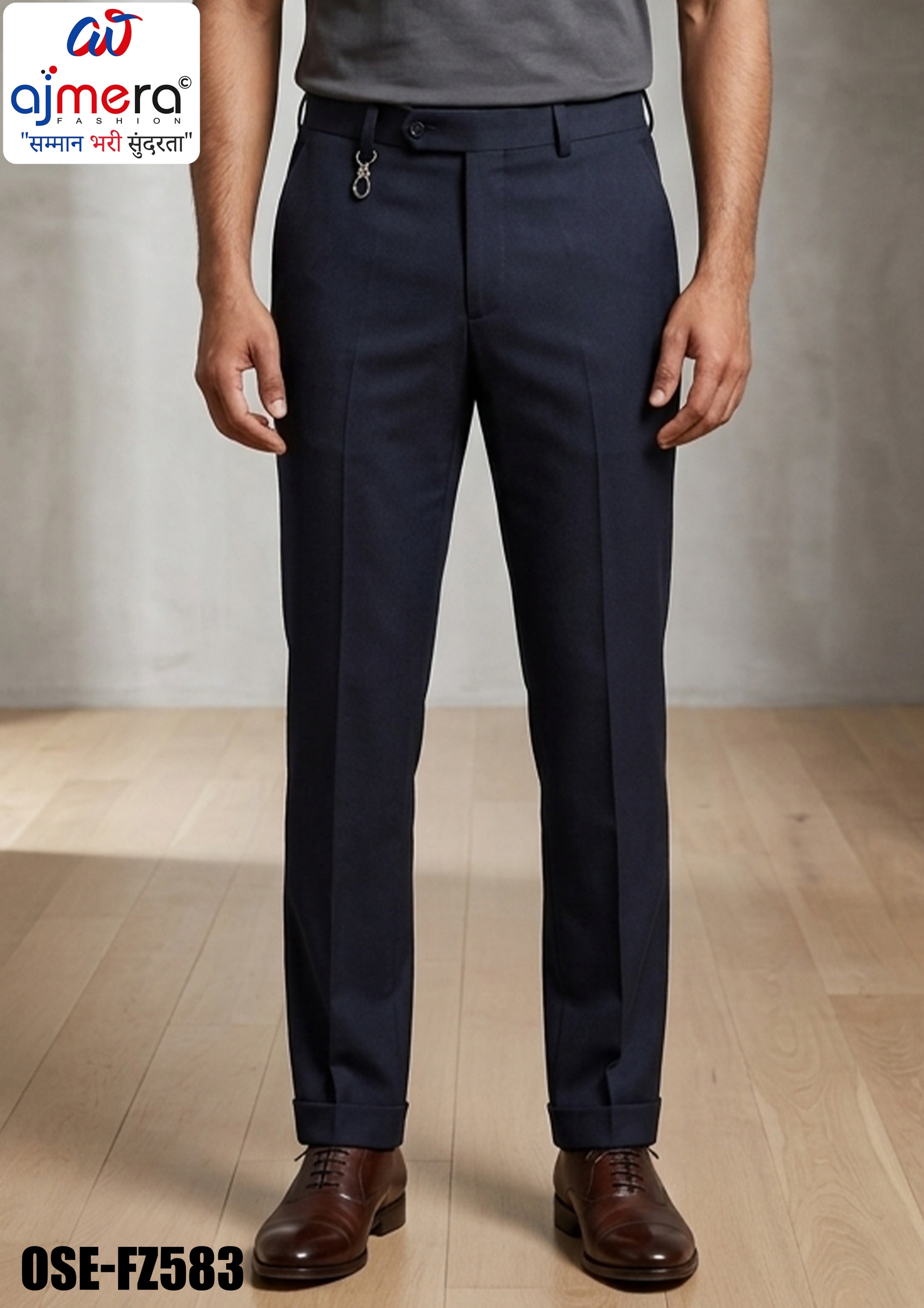 Premium Men's Formal Pant for Office & Business Wear | OSE-FZ583