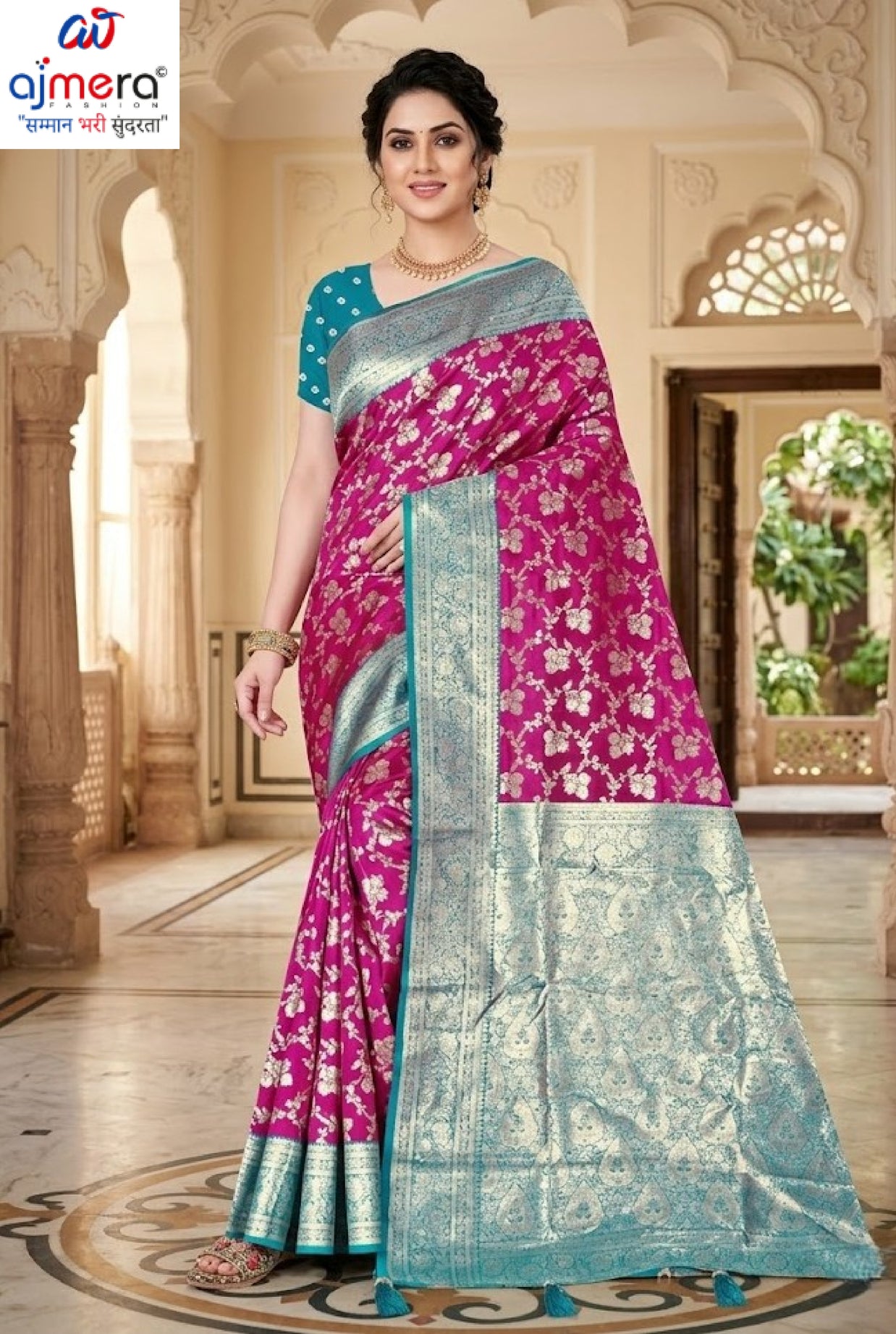 Signature Jacquard Silk Saree With Blouse Piece | TUL-BANARSI PURE SILK VOL-02