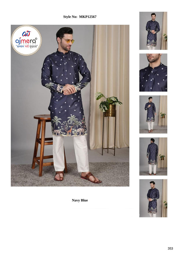 Premium Men's Kurta & Payjama for Wedding & Festive Wear | SNA-MKP12567