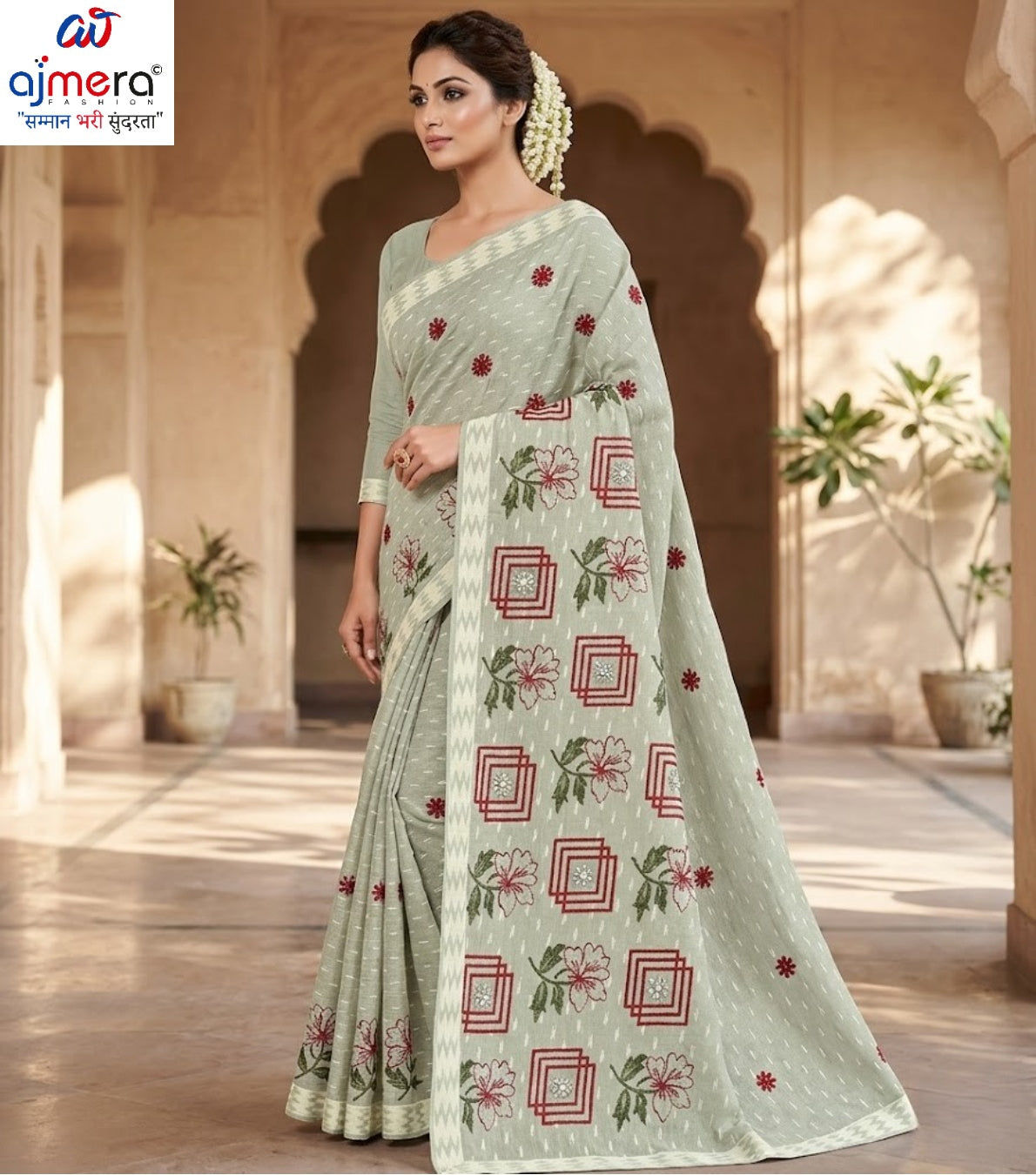 Wholesale Cotton Saree with Without Blouse for Premium Ethnic and Traditional Wear | PJA-SATSANG